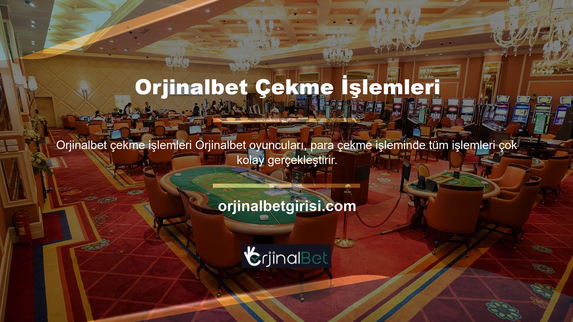 Mevduat süreci herkesin Orjinalbet oynamasına ve şirketin ne kadar iyi olduğunu görmesine izin verir